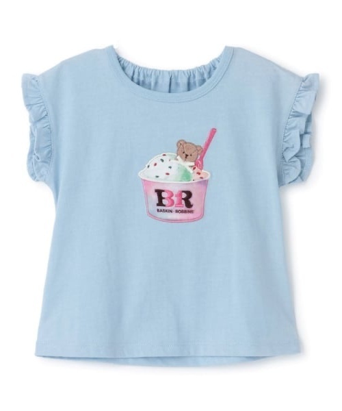 petit main(プティマイン)の「【サーティワン アイスクリーム】【冷感】グラフィック半袖Tシャツ(Tシャツ/カットソー・キッズ・カラフル/オフホワイト/ライトブルー/ライトピンク・90cm/110cm/130cm/120cm/100cm)」の5枚目の写真