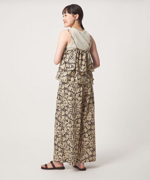 green label relaxing(グリーンレーベルリラクシング)の「リバティプリント キャミソール(キャミソール・レディース・ダークブラウン/ベージュ・FREE)」の11枚目の写真