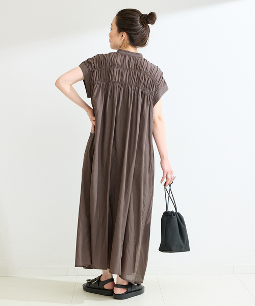 B.C STOCK(ベーセーストック)の「《S/Mサイズ展開》手洗い可 / ボイルタックワンピース(ワンピース・レディース・サックスブルー/イエロー/レッド/ブラウン/ブラック系その他/ブラック・SMALL/MEDIUM)」の17枚目の写真