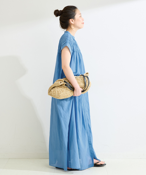 B.C STOCK(ベーセーストック)の「《S/Mサイズ展開》手洗い可 / ボイルタックワンピース(ワンピース・レディース・サックスブルー/イエロー/レッド/ブラウン/ブラック系その他/ブラック・SMALL/MEDIUM)」の19枚目の写真