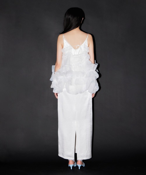 ANDRESD(アンドレスド)の「オーガンザフリルバルーンキャミ / Organza Frill Balloon Cami(ドレス・レディース・ホワイト/ブラック・S/M)」の13枚目の写真