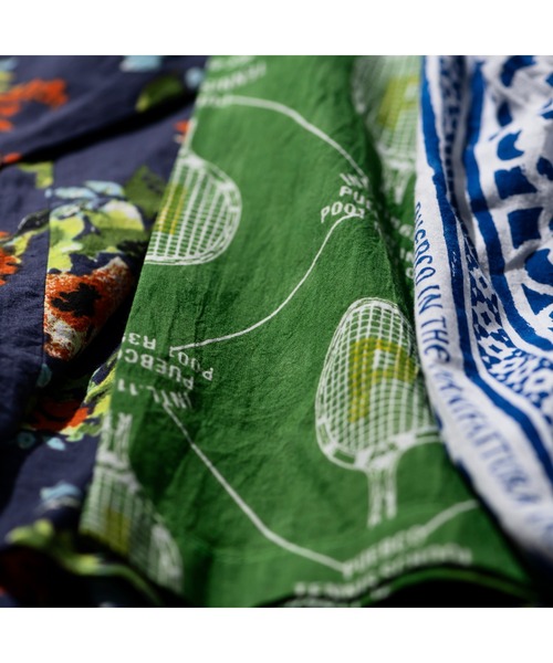 PUEBCO(プエブコ)の「PULLOVER SHIRT: TILE PRINT(シャツ/ブラウス・メンズ・ブルー系その他・MEDIUM/LARGE)」の4枚目の写真