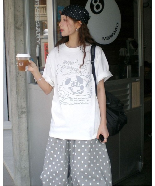 inst.ALL(インストール)の「ドットバルーンスカート風パンツ(その他パンツ・レディース・ライトグレー/サックスブルー・M)」の21枚目の写真
