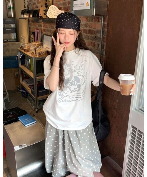 inst.ALL(インストール)の「ドットバルーンスカート風パンツ(その他パンツ・レディース・ライトグレー/サックスブルー・M)」の20枚目の写真