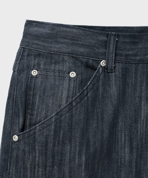 INTEMPOMOOD(インテンポムード)の「スラブワイドデニムパンツ_インディゴ(デニムパンツ・レディース・ネイビー・LARGE/MEDIUM/X-LARGE)」の7枚目の写真
