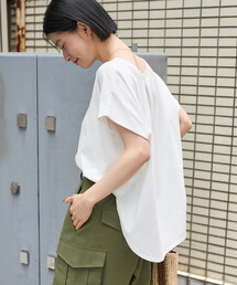 フレンチスリーブTシャツ/ タック入りTシャツ/ノースリーブTシャツ