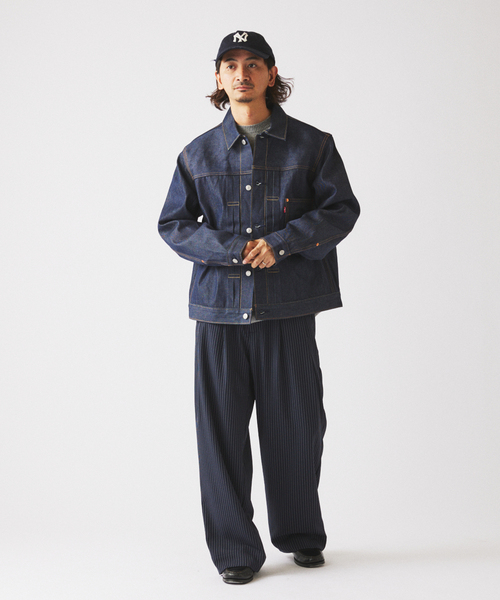 Levi's(リーバイス)の「Levi’s(R) / リーバイス(R) 別注 TYPE1 リジッド トラッカージャケット(デニムジャケット・メンズ・ネイビー・MEDIUM/SMALL/X-SMALL/XXX-LARGE/XX-LARGE/X-LARGE/LARGE)」の20枚目の写真