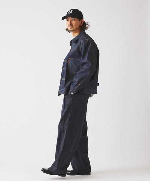 Levi's(リーバイス)の「Levi’s(R) / リーバイス(R) 別注 TYPE1 リジッド トラッカージャケット(デニムジャケット・メンズ・ネイビー・MEDIUM/SMALL/X-SMALL/XXX-LARGE/XX-LARGE/X-LARGE/LARGE)」の21枚目の写真