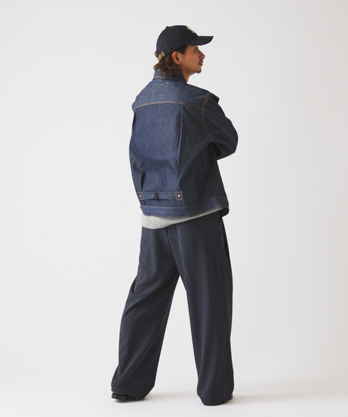 Levi's(リーバイス)の「Levi’s(R) / リーバイス(R) 別注 TYPE1 リジッド トラッカージャケット(デニムジャケット・メンズ・ネイビー・MEDIUM/SMALL/X-SMALL/XXX-LARGE/XX-LARGE/X-LARGE/LARGE)」の22枚目の写真