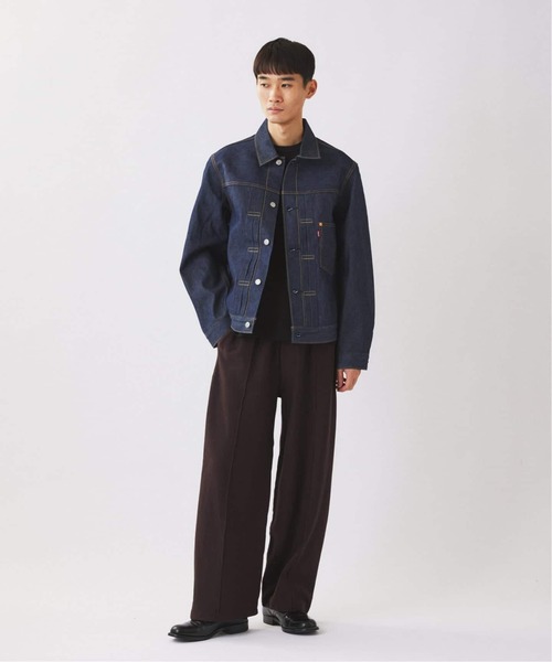 Levi's(リーバイス)の「Levi’s(R) / リーバイス(R) 別注 TYPE1 リジッド トラッカージャケット(デニムジャケット・メンズ・ネイビー・MEDIUM/SMALL/X-SMALL/XXX-LARGE/XX-LARGE/X-LARGE/LARGE)」の6枚目の写真