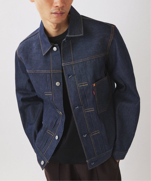 Levi's(リーバイス)の「Levi’s(R) / リーバイス(R) 別注 TYPE1 リジッド トラッカージャケット(デニムジャケット・メンズ・ネイビー・MEDIUM/SMALL/X-SMALL/XXX-LARGE/XX-LARGE/X-LARGE/LARGE)」の21枚目の写真