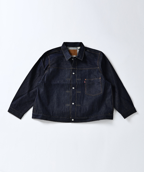 Levi's(リーバイス)の「Levi’s(R) / リーバイス(R) 別注 TYPE1 リジッド トラッカージャケット(デニムジャケット・メンズ・ネイビー・MEDIUM/SMALL/X-SMALL/XXX-LARGE/XX-LARGE/X-LARGE/LARGE)」の8枚目の写真