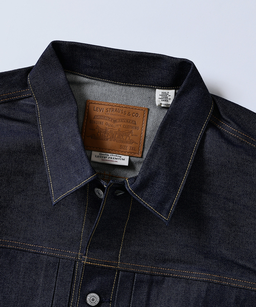 Levi's(リーバイス)の「Levi’s(R) / リーバイス(R) 別注 TYPE1 リジッド トラッカージャケット(デニムジャケット・メンズ・ネイビー・MEDIUM/SMALL/X-SMALL/XXX-LARGE/XX-LARGE/X-LARGE/LARGE)」の17枚目の写真