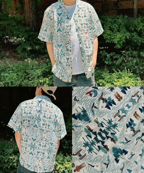THESHIRTHOUSE(ザシャツハウス)の「ハワイアンシャツ マリブサーフクラブ ホワイト メンズ レディース(シャツ/ブラウス・メンズ・ホワイト・3/2/1)」の3枚目の写真