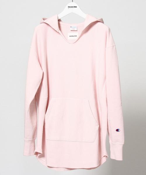 Champion（チャンピオン）の「＜Champion×monkey time＞∴ R/W HOODIE/パーカー ◆（パーカー・メンズ・ナチュラル/オリーブ/ライトピンク・LARGE/MEDIUM/X-LARGE/SMALL）」の6枚目の写真