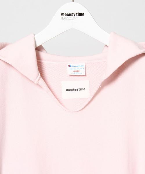 Champion（チャンピオン）の「＜Champion×monkey time＞∴ R/W HOODIE/パーカー ◆（パーカー・メンズ・ナチュラル/オリーブ/ライトピンク・LARGE/MEDIUM/X-LARGE/SMALL）」の8枚目の写真