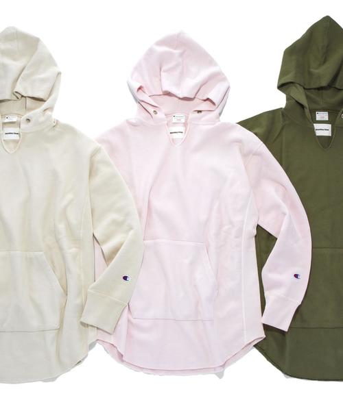 Champion（チャンピオン）の「＜Champion×monkey time＞∴ R/W HOODIE/パーカー ◆（パーカー・メンズ・ナチュラル/オリーブ/ライトピンク・LARGE/MEDIUM/X-LARGE/SMALL）」の5枚目の写真