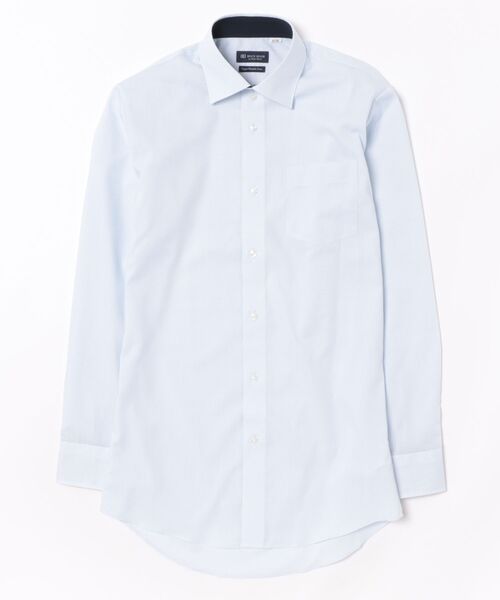 TOKYO SHIRTS(トウキョウシャツ)の「【超形態安定】 形態安定ノンアイロン ワイド 長袖ビジネスワイシャツ(大きいサイズ・長いサイズ)(ビジネスシャツ・メンズ・サックスブルー・首回り39cm-裄丈88cm/首回り41cm-裄丈90cm/首回り42cm-裄丈90cm/首回り43cm-裄丈90cm/首回り45cm-裄丈82cm/首回り45cm-裄丈86cm/首回り45cm-裄丈90cm/首回り47cm-裄丈86cm/首回り47cm-裄丈90cm)」の6枚目の写真