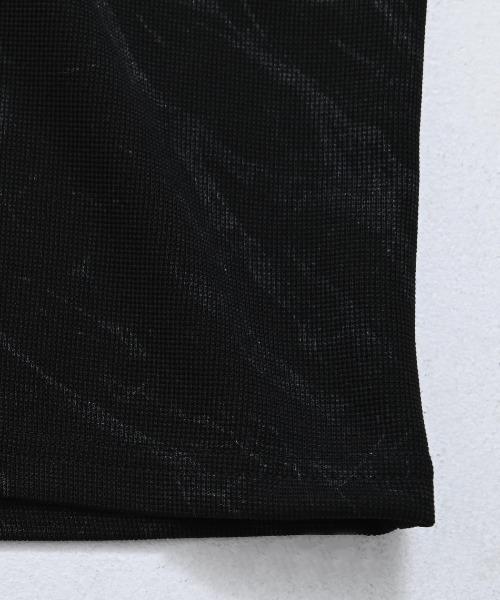 Bernings Sho(バーニングショー)の「『Bernings Sho/バーニングショー』クラック柄ショール7分袖ガウン(カーディガン/ボレロ・メンズ・ブラック/ホワイト・XL/L/M)」の7枚目の写真