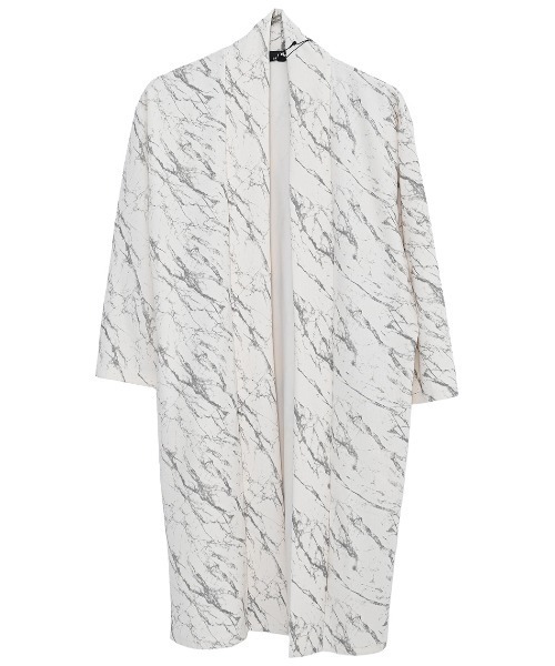 Bernings Sho(バーニングショー)の「『Bernings Sho/バーニングショー』クラック柄ショール7分袖ガウン(カーディガン/ボレロ・メンズ・ブラック/ホワイト・XL/L/M)」の12枚目の写真