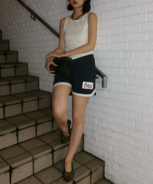 MOUSSY(マウジー)の「PABST ショーツ(その他パンツ・レディース・ネイビー/ホワイト系その他・FREE)」の21枚目の写真