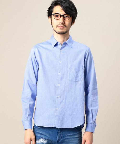 BEAUTY&YOUTH UNITED ARROWS（ビューティーアンドユースユナイテッドアローズ）の「BY ギザ/ビエラ レギュラーカラーシャツ◆（シャツ/ブラウス・メンズ・オリーブ/ライトブルー/ネイビー/ホワイト・X-LARGE/MEDIUM/X-SMALL/SMALL/LARGE）」の6枚目の写真