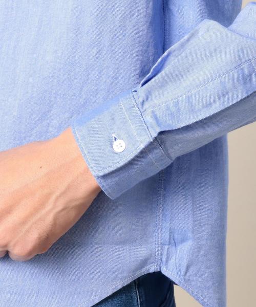 BEAUTY&YOUTH UNITED ARROWS（ビューティーアンドユースユナイテッドアローズ）の「BY ギザ/ビエラ レギュラーカラーシャツ◆（シャツ/ブラウス・メンズ・オリーブ/ライトブルー/ネイビー/ホワイト・X-LARGE/MEDIUM/X-SMALL/SMALL/LARGE）」の16枚目の写真