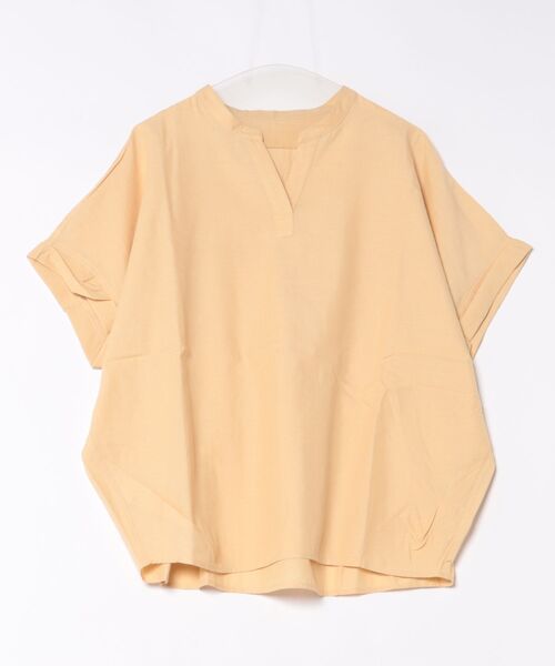 SOFFITTO(ソフィット)の「フレンチリネンバンドカラーシャツ(取り扱い店舗限定)(シャツ/ブラウス・レディース・イエロー・FREE)」の1枚目の写真