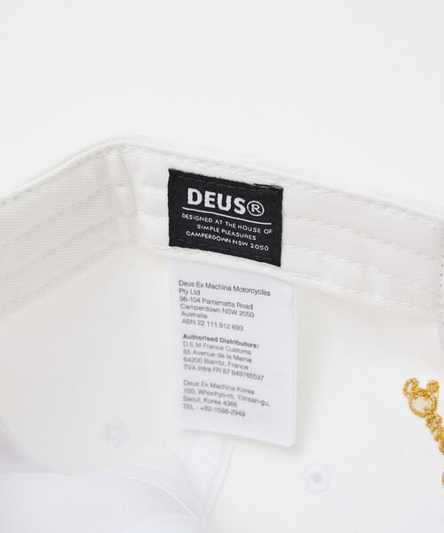 DEUS EX MACHINA(デウスエクスマキナ)の「【DEUS EX MACHINA / デウスエクスマキナ】Metro Cap / メトロキャップ / ユニセックス(キャップ・メンズ・ネイビー/レッド・フリー)」の5枚目の写真