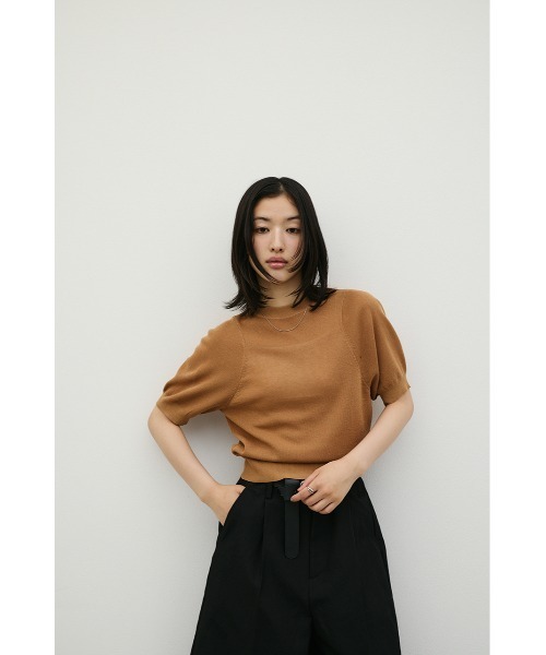 STYLEMIXER(スタイルミキサー)の「バックオープンニット(ニット/セーター・レディース・チャコールグレー/アイボリー/キャメル・FREE)」の22枚目の写真