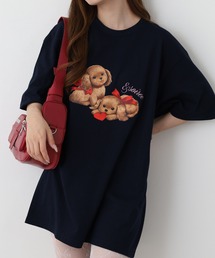 &soiree 【シルエット選べる2サイズ】ヴィンテージドックTシャツ 半袖