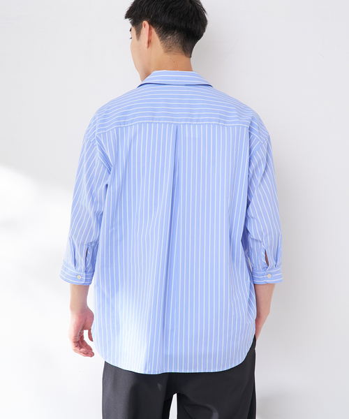 B.C STOCK(ベーセーストック)の「【2点セット】ドビーポプリンバルーズタンクSET(シャツ/ブラウス・メンズ・ブルー系その他/ホワイト/ネイビー・MEDIUM/LARGE)」の13枚目の写真