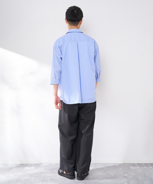 B.C STOCK(ベーセーストック)の「【2点セット】ドビーポプリンバルーズタンクSET(シャツ/ブラウス・メンズ・ブルー系その他/ホワイト/ネイビー・MEDIUM/LARGE)」の20枚目の写真