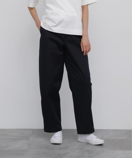 human woman(ヒューマンウーマン)の「◆コットンツイルストレッチバレルパンツ(その他パンツ・レディース・ベージュ/ネイビー・SMALL/MEDIUM)」の2枚目の写真