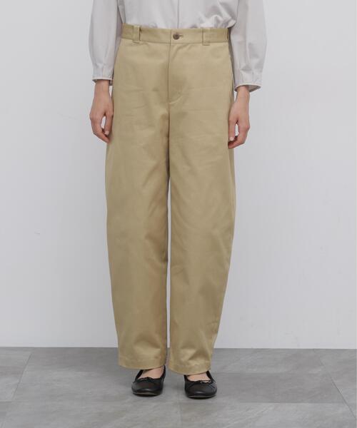 human woman(ヒューマンウーマン)の「◆コットンツイルストレッチバレルパンツ(その他パンツ・レディース・ベージュ/ネイビー・SMALL/MEDIUM)」の6枚目の写真