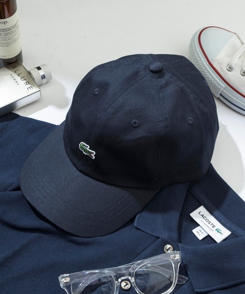 LACOSTE(ラコステ)の「【LACOSTE】one point crocodile CAP(キャップ・メンズ・ブラック/ネイビー/ベージュ・FREE)」の3枚目の写真