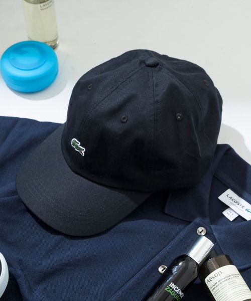 LACOSTE(ラコステ)の「【LACOSTE】one point crocodile CAP(キャップ・メンズ・ブラック/ネイビー/ベージュ・FREE)」の2枚目の写真
