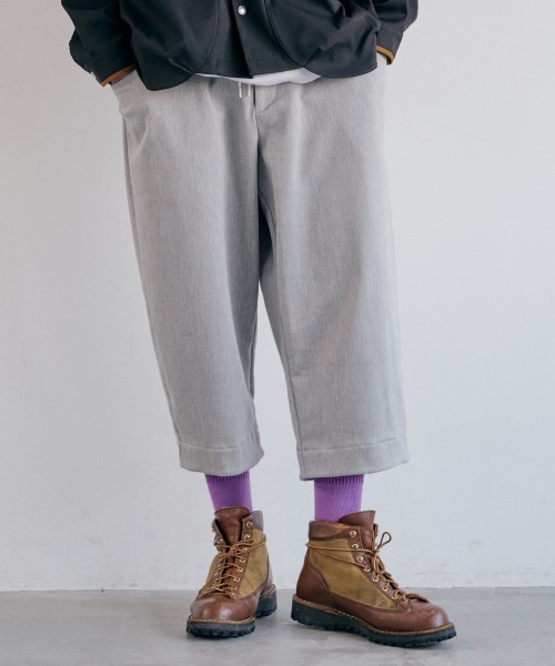 rehacer(レアセル)の「rehacer : Orb Sarouel Pants / オーブ ソフトサルエル アンクルカットパンツ(その他パンツ・メンズ・グレー/ブラック・SMALL/LARGE/MEDIUM)」の2枚目の写真