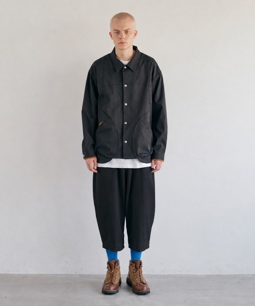 rehacer(レアセル)の「rehacer : Orb Sarouel Pants / オーブ ソフトサルエル アンクルカットパンツ(その他パンツ・メンズ・グレー/ブラック・SMALL/LARGE/MEDIUM)」の5枚目の写真