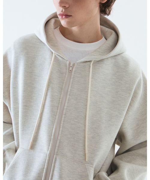THEENDQUESTION(ジエンドクエスチョン)の「Neoprene hood zip-up jumper / OATMEAL(パーカー・レディース・その他・1/2)」の3枚目の写真
