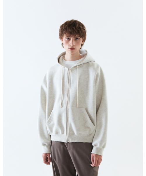 THEENDQUESTION(ジエンドクエスチョン)の「Neoprene hood zip-up jumper / OATMEAL(パーカー・レディース・その他・1/2)」の4枚目の写真