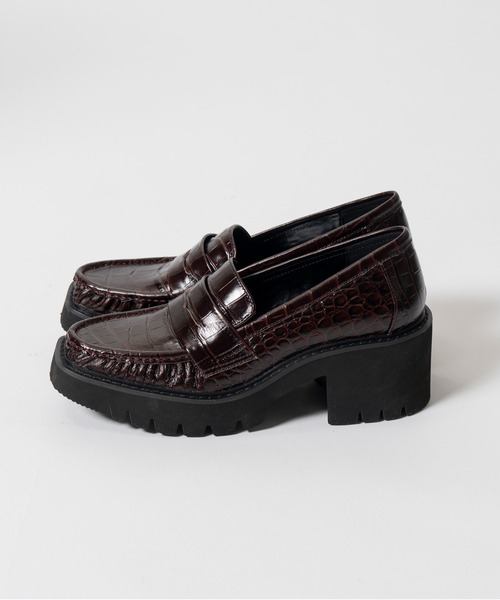 PRANK PROJECT(プランクプロジェクト)の「【2026Autumn Pre-Order】ボリュームソールギャザーローファー / Volume Sole Gathered Loafers(ローファー・レディース・ブラック/ボルドー・38/37/36)」の9枚目の写真