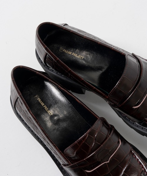 PRANK PROJECT(プランクプロジェクト)の「【2026Autumn Pre-Order】ボリュームソールギャザーローファー / Volume Sole Gathered Loafers(ローファー・レディース・ブラック/ボルドー・38/37/36)」の6枚目の写真