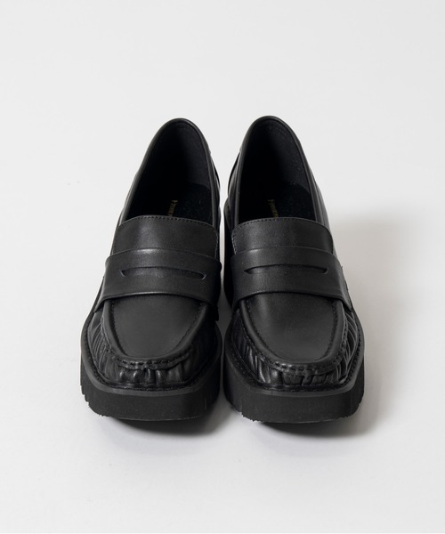 PRANK PROJECT(プランクプロジェクト)の「【2026Autumn Pre-Order】ボリュームソールギャザーローファー / Volume Sole Gathered Loafers(ローファー・レディース・ブラック/ボルドー・38/37/36)」の7枚目の写真