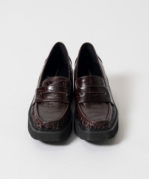 PRANK PROJECT(プランクプロジェクト)の「【2026Autumn Pre-Order】ボリュームソールギャザーローファー / Volume Sole Gathered Loafers(ローファー・レディース・ブラック/ボルドー・38/37/36)」の8枚目の写真