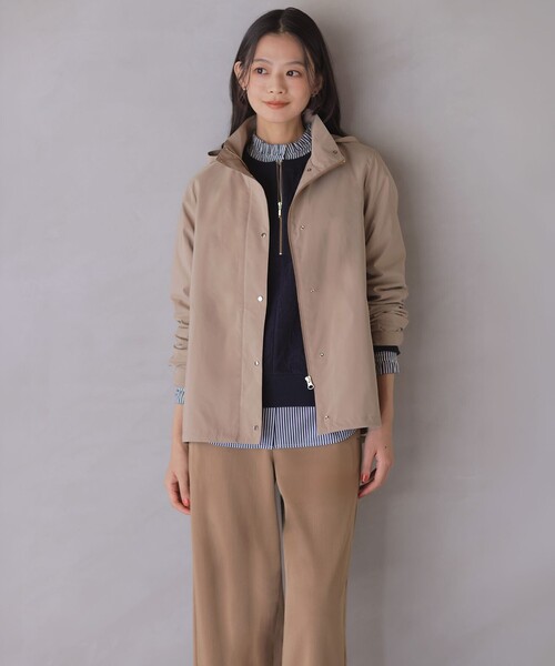 J.PRESS Ladies（J.プレス レディス）の「Artirosa フーデッド コート（その他アウター・レディース・ベージュ系/ネイビー系・XS/S）」の3枚目の写真