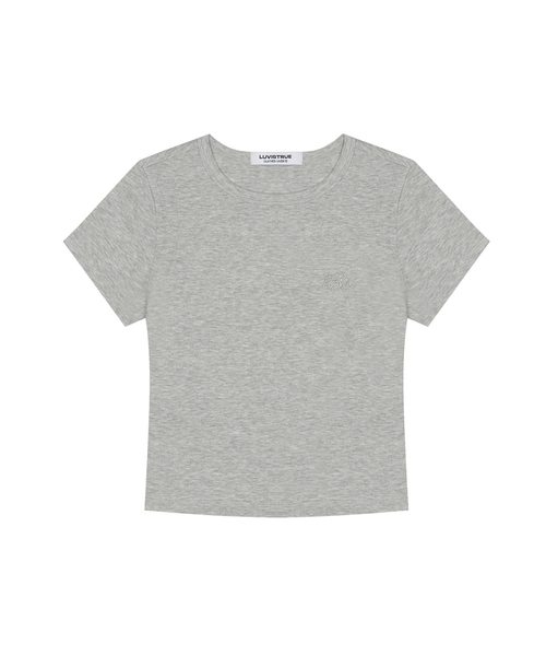 LUVISTRUE(ラヴイズトゥルー)の「BASIC ILOVEU FIT TEE(GRAY)(Tシャツ/カットソー・レディース・その他・FREE)」の1枚目の写真