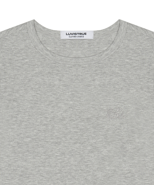 LUVISTRUE(ラヴイズトゥルー)の「BASIC ILOVEU FIT TEE(GRAY)(Tシャツ/カットソー・レディース・その他・FREE)」の4枚目の写真