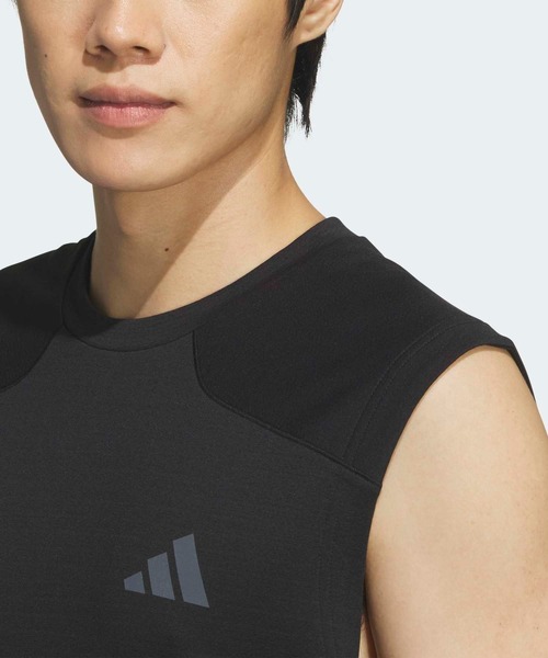 adidas(アディダス)の「テック エッセンシャルズ クール タッチ レギュラーフィット ステルス スリーバー ノースリーブ Tシャツ / アディダス adidas(タンクトップ・メンズ・ブラック・XX-LARGE/3XL/LARGE/MEDIUM/SMALL/X-LARGE/X-SMALL)」の3枚目の写真