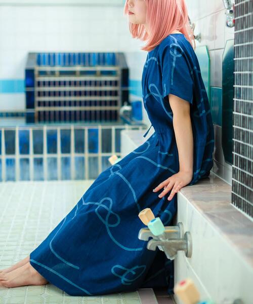 URBAN RESEARCH(アーバンリサーチ)の「SENTO-GRASHI 「ゆ」 dress(ワンピース・レディース・ブルー系その他/ブラウン系その他・FREE)」の12枚目の写真
